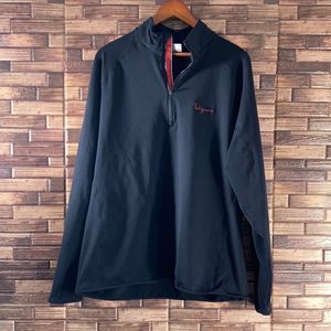 Mens XL Level Wear Vaquero Country Club 1/4 Zip Navy & Red Pullover